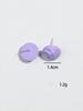 New 3pair/set Mini Acrylic Texture Round Stud Earring for Women Girls Candy Color Circle Earrings Summer Trendy Jewelry Set Gift