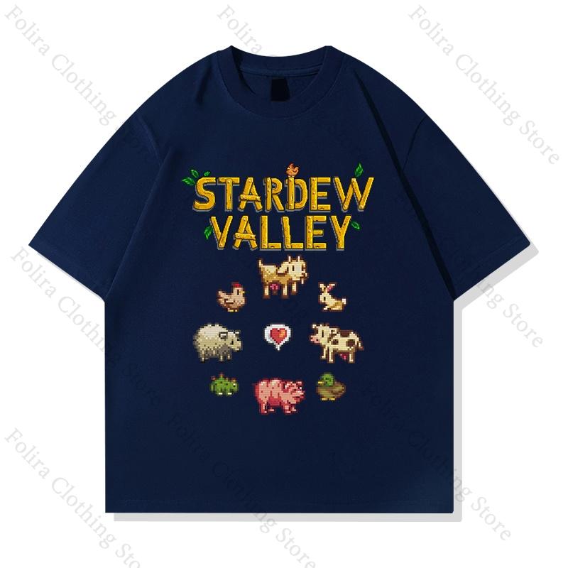 

Game Stardew Valley Cute Print Tshirt Unisex Women Summer Tops Cute Printing Short Sleeve Tee Oneck T Shirts Women Unisex Clothing XXXL