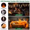 Velas LED Cônicas de 16,5cm Sem Chama a Bateria Velas de Janela para Natal Casamento Igrejas Decoração de Festa de Aniversário