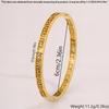 Titanium steel  K electroplated real gold  hollow Great Wall pattern  women's fashion simple non-fading 