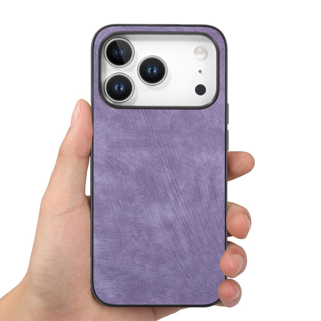 For iPhone 17 Pro Case Shockproof Slim Retro Leather Phone Back Cover