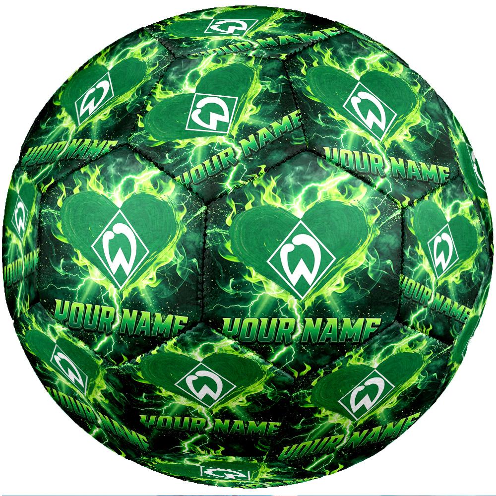 Werder Bremen FC Fashion Size 5 Football Wearproof Non‑Slip Soccer Ball For Sports Training Entertainment Use