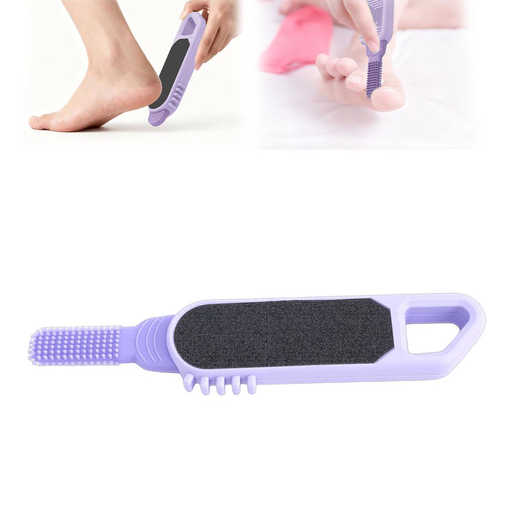 3 in 1 Foot File Toe Cleaner Foot Scrubber Heel Scraper Callus Remover for Wet Dry Dead Skin Removal Exfoliating