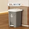 Large 30L Outdoor Kitchen Trash Can with Pedal and Lid