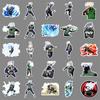 50 Sheets Naruto Hatake Kakashi Waterproof Stickers for Phones, Computers, Thermos, and Planners.