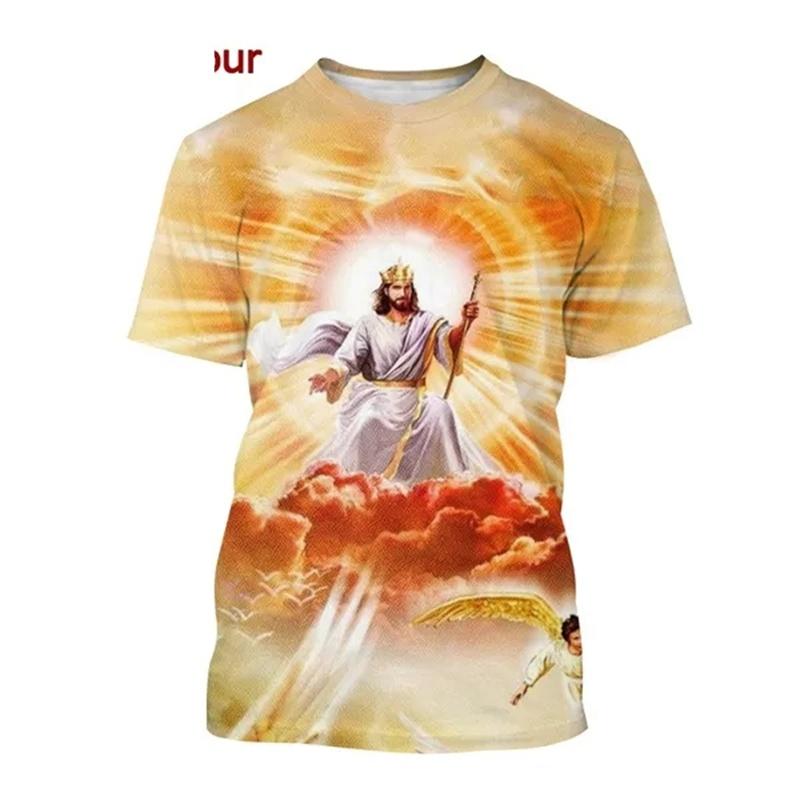 Hot Jesus Love Every Christian 3D Summer Fashion Casual T Shirt Women's Men's Adult Children's Kids Clothing Unisex Tshirt