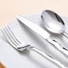 Diamond 3D Texture Luxury Stainless Steel Cutlery Set, Creativity Gift Set, Flatware Silver 304, Europe Fashion, Drop Shipping