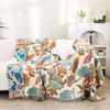 Floral Gauze Cotton Towel Blanket, Sofa Towel With Tassel, Bedspread, 150*200 Cm, 200*230 Cm, Delicate