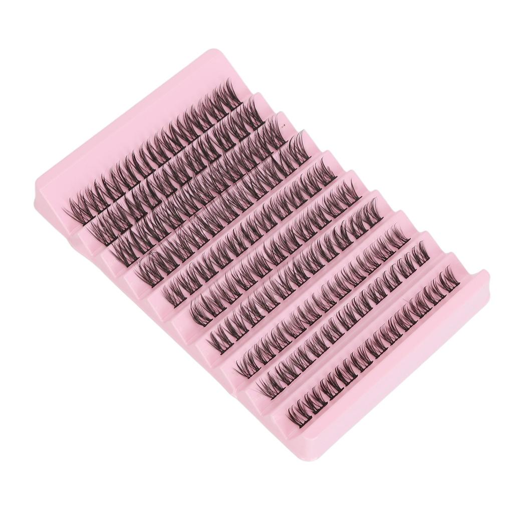 Individual Eyelashes DIY Realistic Synthetic Fibre Lightweight Strong Adhesive Cluster Eyelash