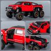 New Six-wheel Shock-absorbing Off-road Vehicle Pickup Truck Model Simulation Light Music Coaster Toy Children's Birthday Gift