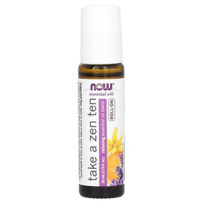 NOW Foods, Essential Oils, Take A Zen Ten Roll-On, 1/3 Fl Oz (10 Ml)