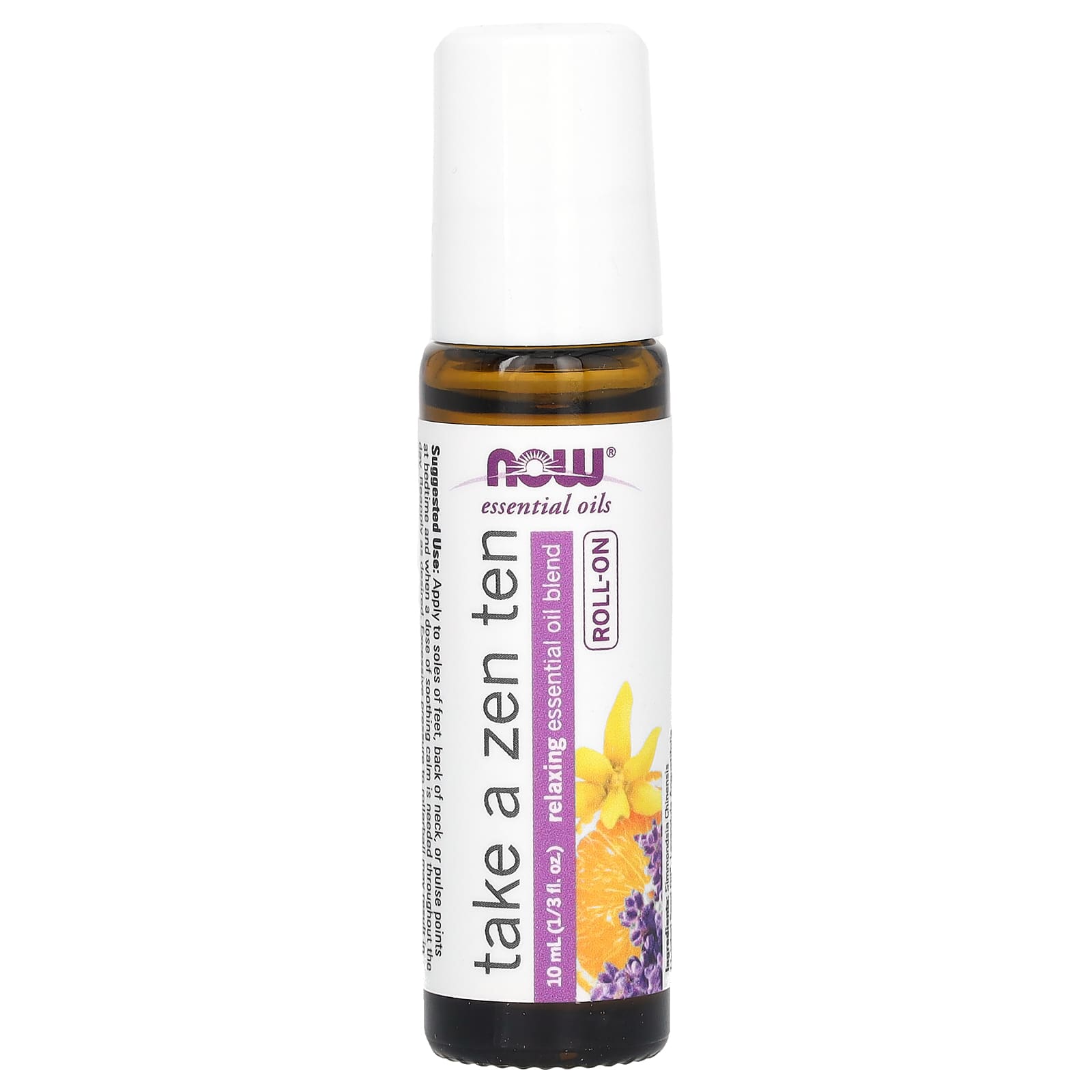 

NOW Foods, Ефірні олії, Take A Zen Ten Roll-On, 1/3 рідкої унції (10 мл)