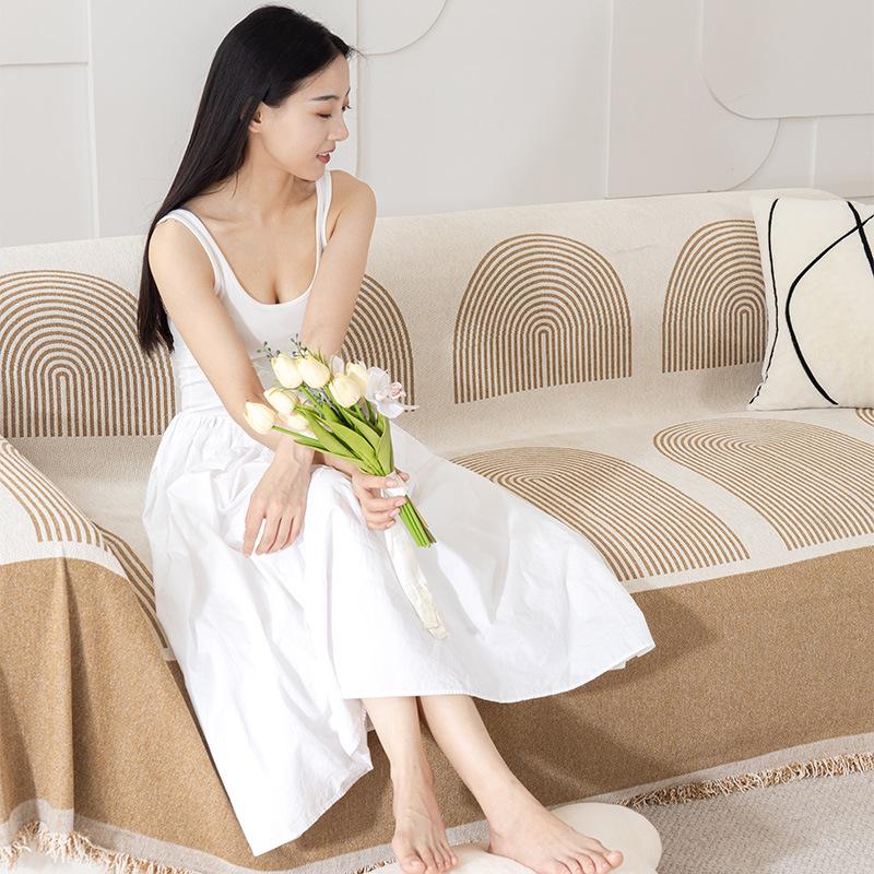 Sofa Towel New Sofa Cover High-Grade Four Seasons Universal Sofa Cover Cloth All-Inclusive Sofa Cover