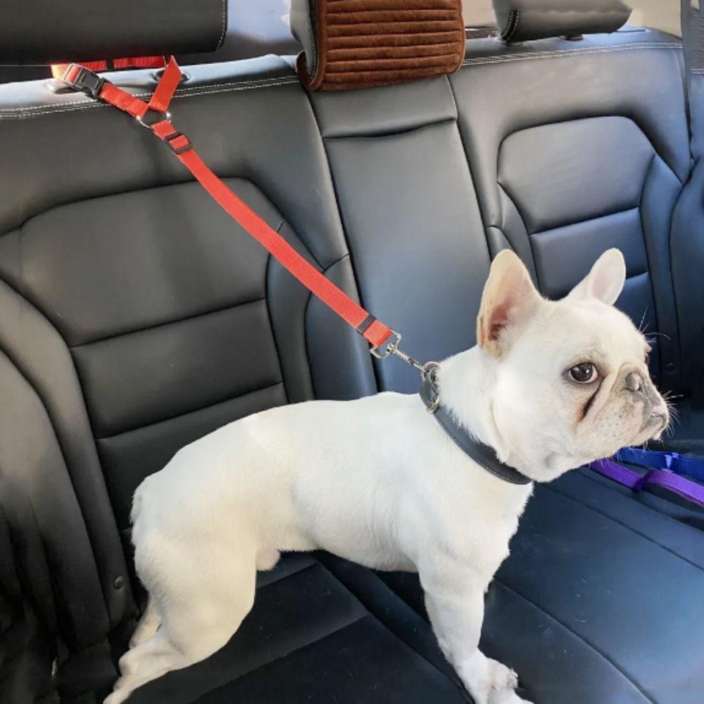 Reflective Pet Car Seat Belt Adjustable Dog Harness Leash Dog BackSeat Safety Belt  Pet Outdoor