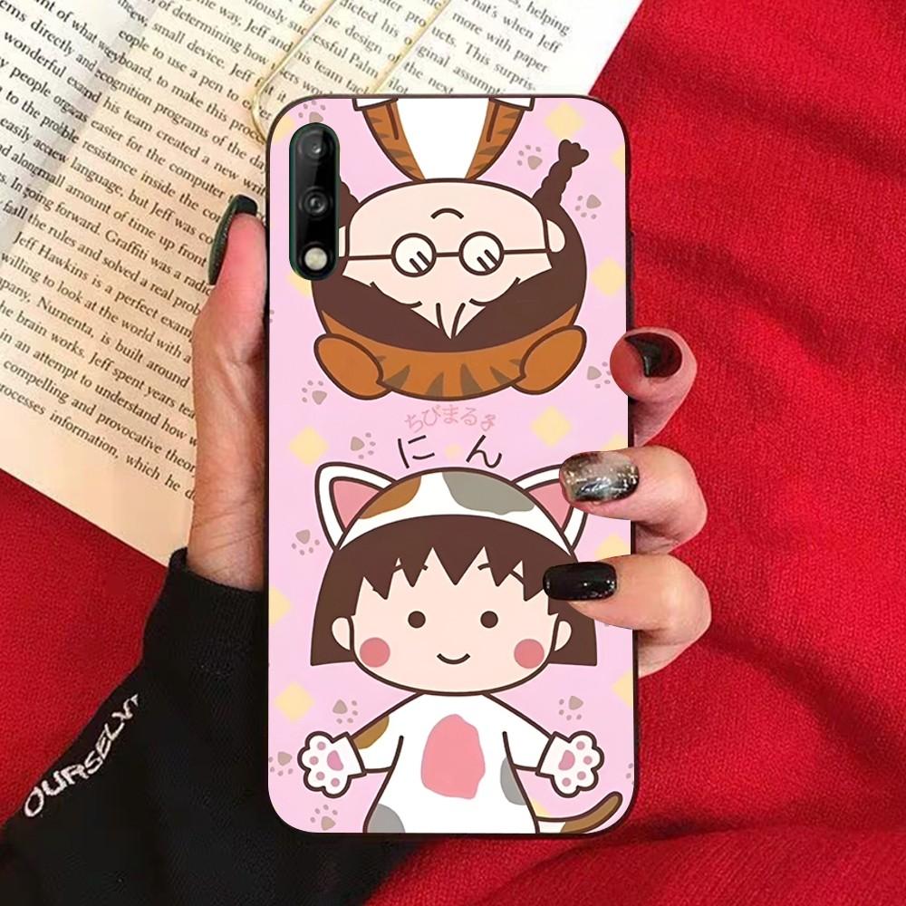 Cartoon Chibi Maruko Chan Phone Case For Huawei Honor 10 lite 9 20 7A 9X 30 50 60 70 pro plus Soft Silicone Cover