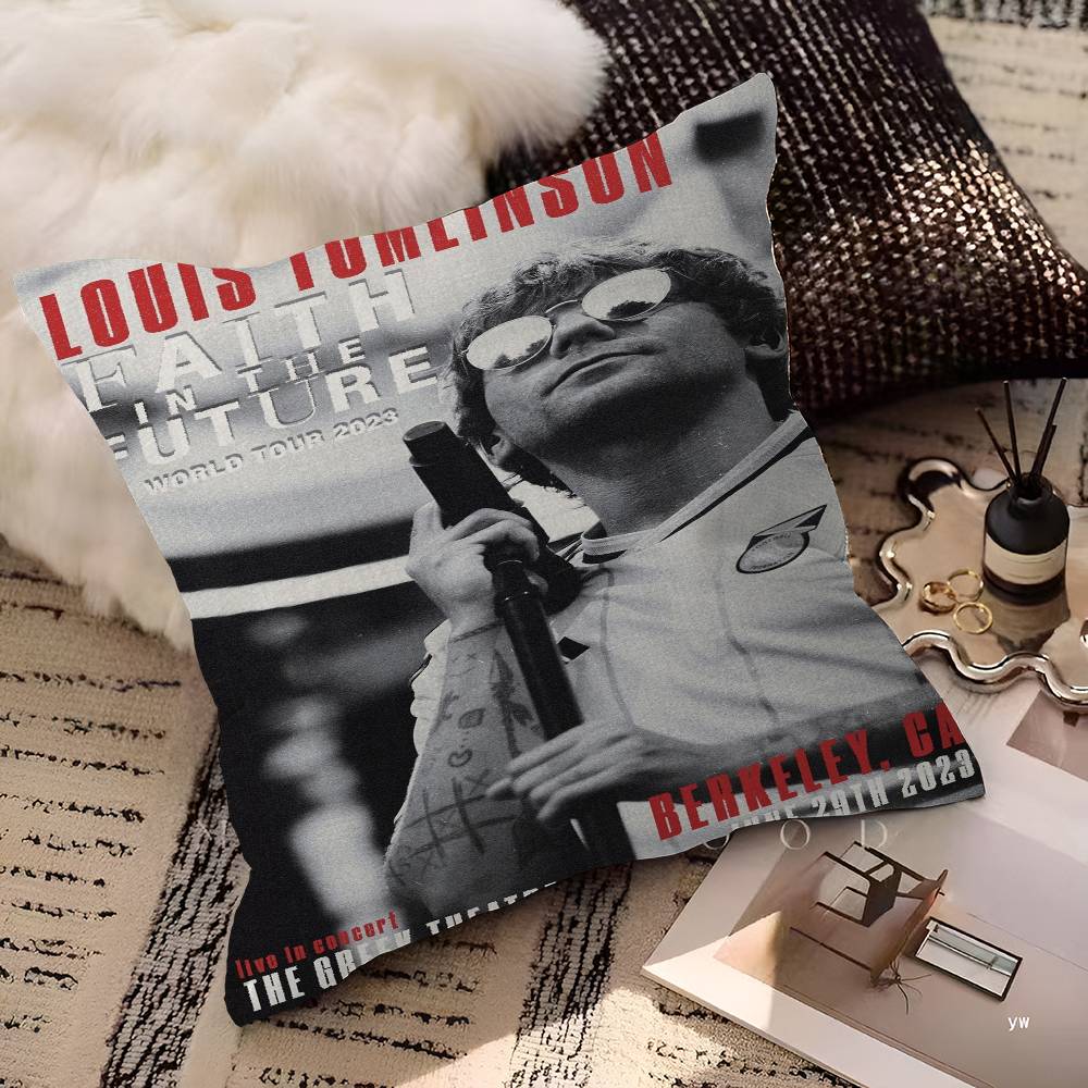 L-Louis Hot Singer T-Tomlinsons Pillow Gift Home Office Decoration Pillow Bedroom Sofa Car Cushion CoverPillow Case
