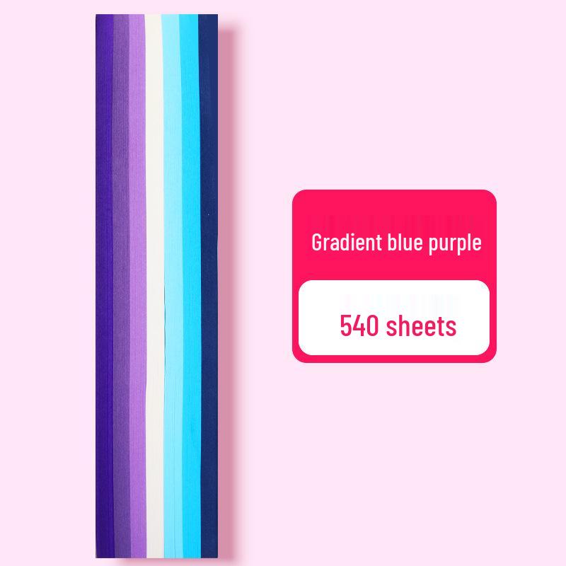 Farbverlauf Mehrfarbig Origami Sternstreifen - 540 Blätter zum Basteln von Glückssternen mit fünf Zacken