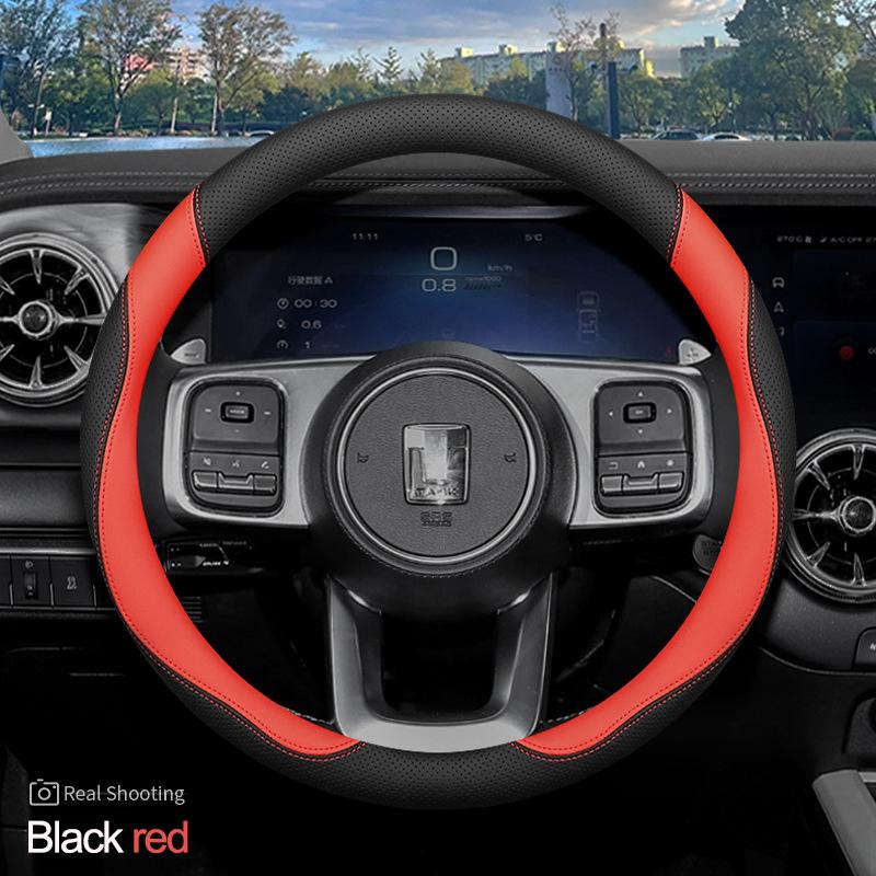 Car Steering Wheel Cover Wrap for Great Wall TANK 500 Hi4t 300 2026 2026 2026 Round Type Steering-Wheel