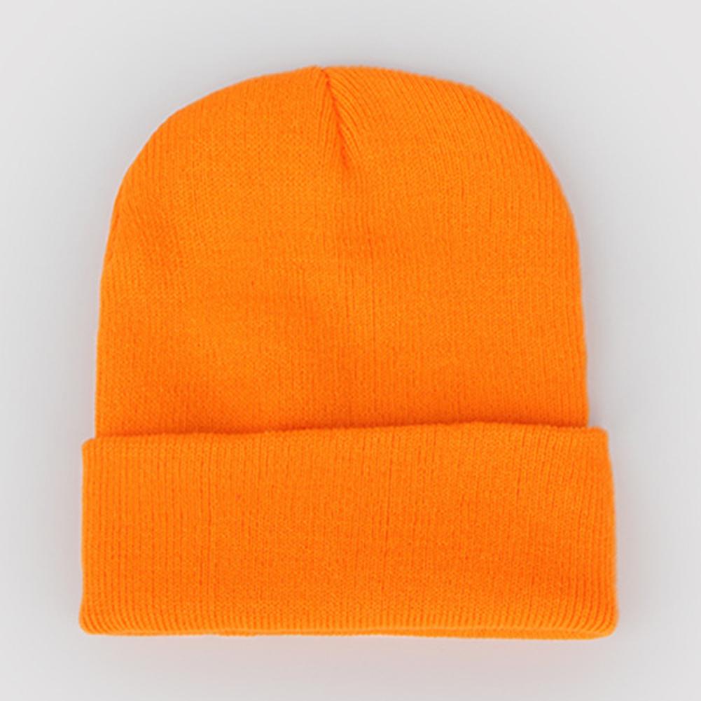 Paar Frauen Männer Mode Winter Warm Einfarbig Mode Wolle Strickmütze Mütze Beanie