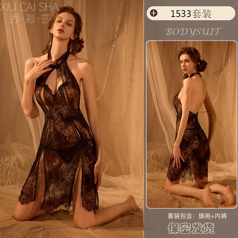 Sexy Lace Pajamas Free Sex Underwear Passion Qqny Uniform Pure Desire Temptation Bed Robe Nightdress Supplies
