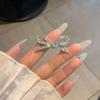 Able Diamond Bowknot Hairpins Shiny Fine Rhinestone Metal Hair Clips Woman's Decorative Headwear