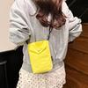 Literary Small Fresh Mobile Phone Bag, Mini Small Cloth Bag, Light and Casual Versatile Vertical One-shoulder Crossbody Small Bag for Women