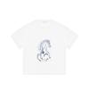 Black T Shirt With Horse Graphic Print For Casual Wear