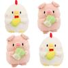 Cute Plush Pig And Chicken Dolls With Pp Cotton Filling For Girls' Birthday Gifts
