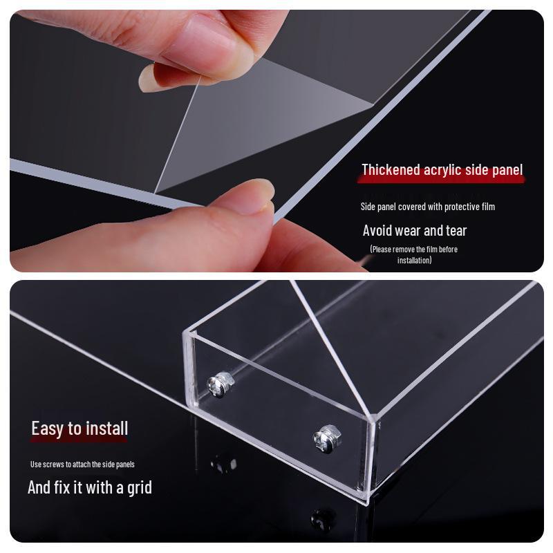 Acrylic Step-Style Cigarette & Beverage Display Rack