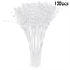 100Pcs Pearls Sticks Wearable ABS DIY Decoration Accessories for Wedding Party