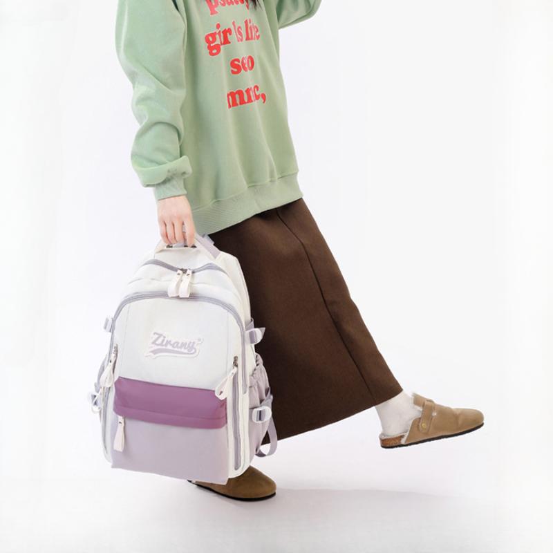 Rucsac școlar nou de primăvară 2025 pentru elevi de gimnaziu, capacitate mare, portabil, rucsac unisex pentru adolescenți de gimnaziu, ghiozdan pentru elevi de școală primară pentru clasele 5-6