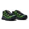 SALOMON XT-6 Comfortabele Veelzijdige Duurzame Lage Hardloopschoenen Unisex Hardloopschoenen Zwart Groen 475830