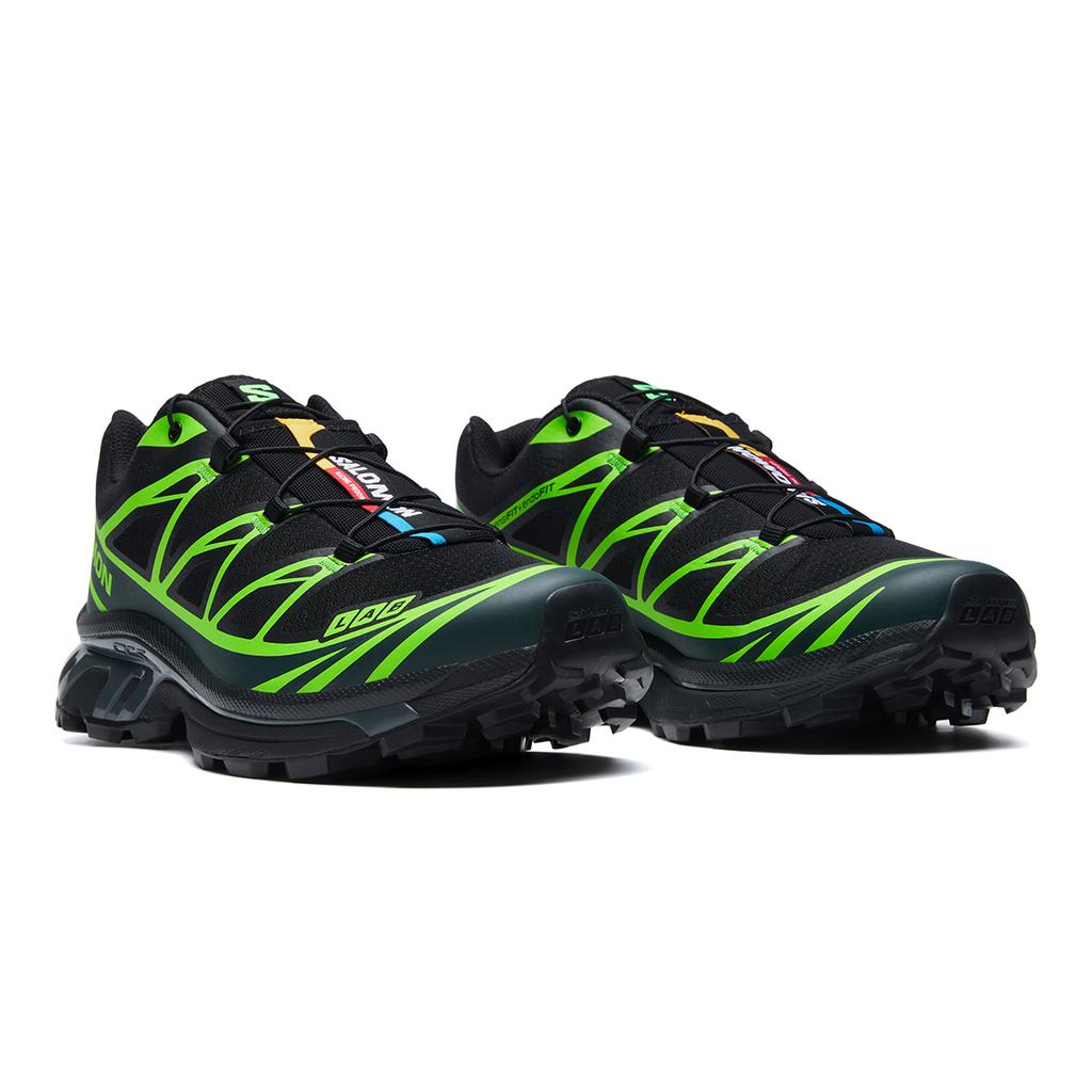 SALOMON XT-6 Comfortabele Veelzijdige Duurzame Lage Hardloopschoenen Unisex Hardloopschoenen Zwart Groen 475830