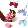 Hamster Small Pet Harness Rabbit Bowtie Striped Star Harness Vest Traction Rope Ferret Guinea Pig Hamster Chest Strap