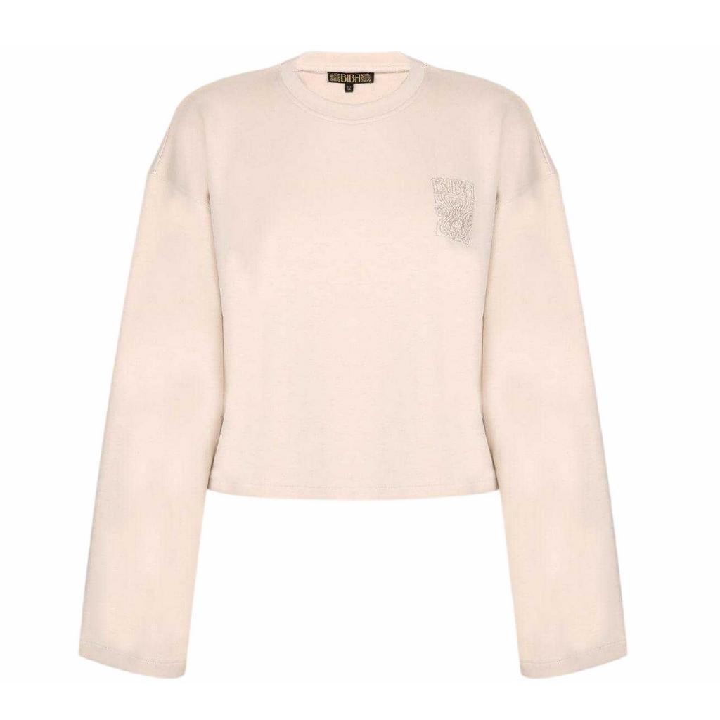 Biba Womens/Ladies Embroidered Logo Crop Sweatshirt