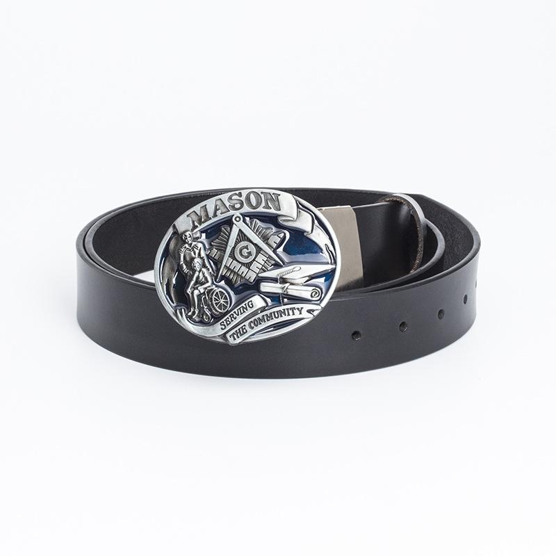 Men's Personalized Belt Fashion Trend Belt Pure Cowhide Belt