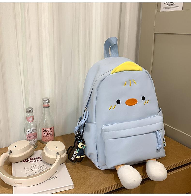 School bag high value sweet cute ins cartoon chicken school bag casual commuting versatile