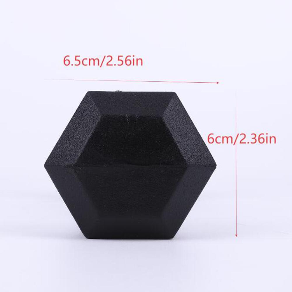 2PCS Hex Dumbbell 1KG Strength Exercise Versatile Support Fitness Dumbbell Full-Body Workout for Strength Training