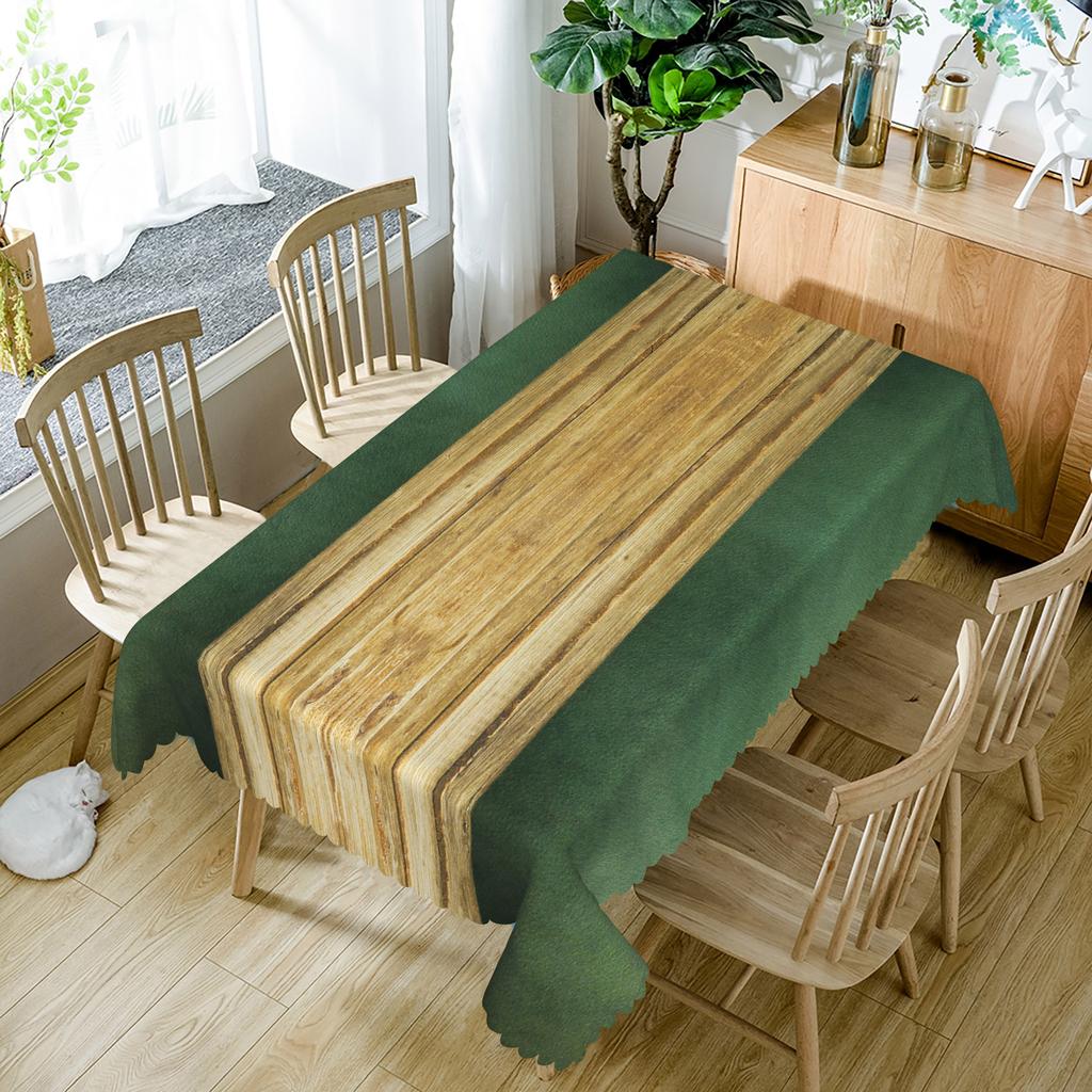 Holzmaserung Tischdecke Natürlich Rustikal Rechteckiger Tisch Holzstruktur Wasserdicht Esstischdeko Für Küche Party Heimdeko