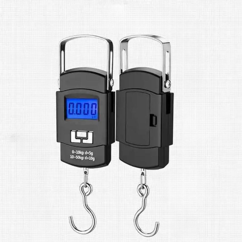 1/2SZT 50kg LCD Cyfrowy Wyświetlacz Przenośna Elektroniczna Przenośna Waga Bagażowa Ekran Waga Kurierska Hak Mini Waga