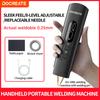 Docreate HU-10BL Portable Spot Welder DIY Handheld Spot Welding Machine 8 Gears Adjustable Spot Weldin for 18650 Lithium Battery