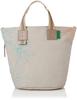 Buffy Cotton and Cowhide Tote Size 91 Made In Japan Laissez-Faire Women's Bag, (Beige),