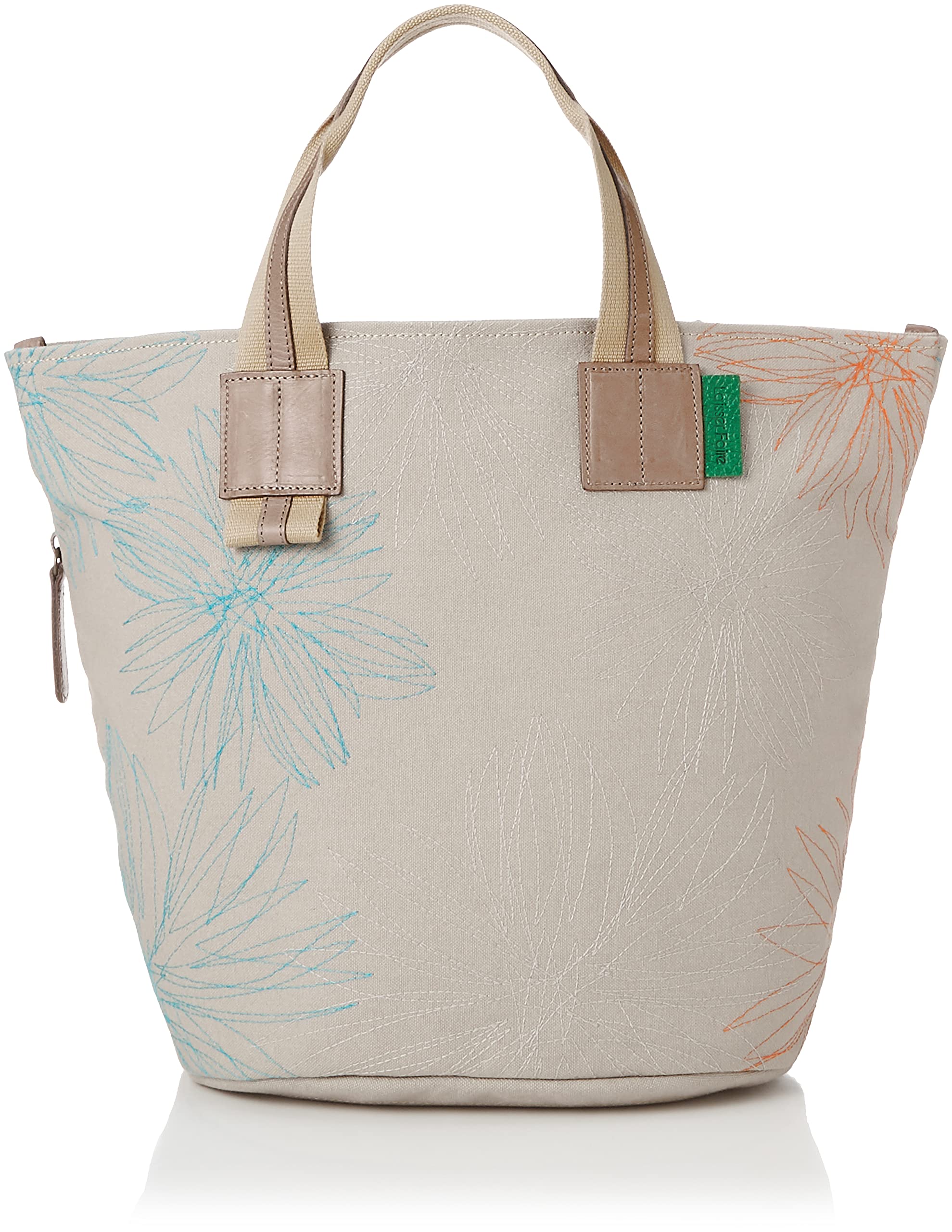 

Buffy Cotton and Cowhide Tote Size 91 Made in Japan Laissez-Faire Women s Bag, (Beige),