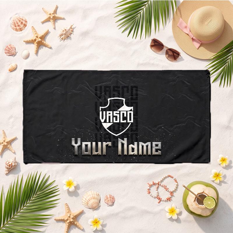 Vasco Da Gama (14) Custom Name Beach Towel Soft Towel Gift for Beach Pool Swimming Vacation