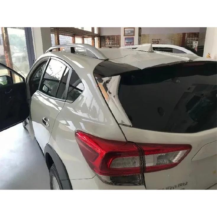 Car Styling For Subaru XV 2018   Car ABS Chrome ABS Carbon Fiber Print Side Rear Window Spoiler Triangle Cover Trims