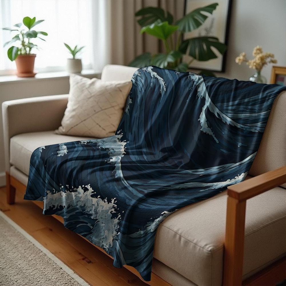 Dark Halloween Swirl Cartoon Anime Print Flannel Blanket Soft Warm Throw for Kids Bedroom Sofa Christmas Office Car