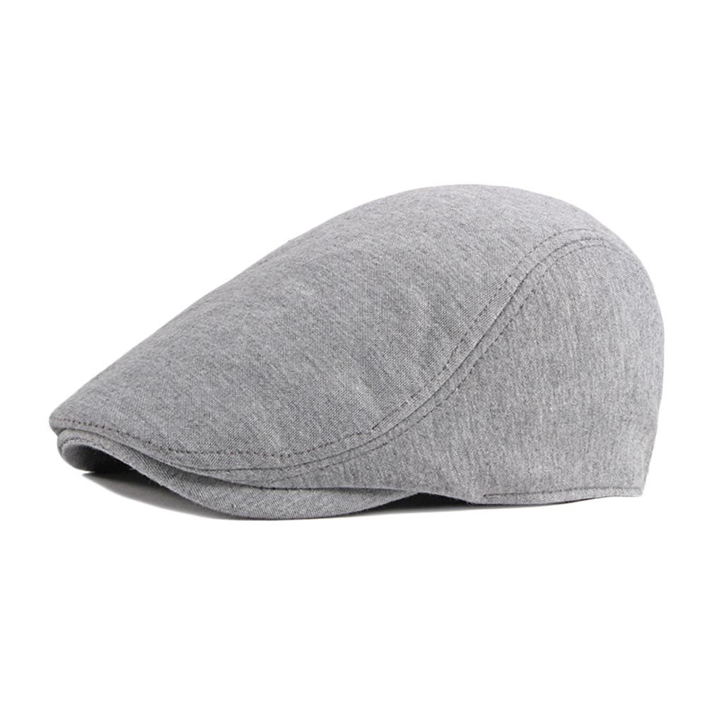 Fashion Soft Beret Hat Casual Retro Painter Hat Adjustable Solid Color Driver Flat Caps Men Women