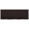 VidaXL Étagère murale gris foncé 140x50x6 cm bois chêne massif traité 363825