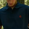 Timberland Męska koszulka polo z krótkim rękawem, slim fit, z pojedynczą perłą, w kolorze głębokiego szafiru A2EPM-433