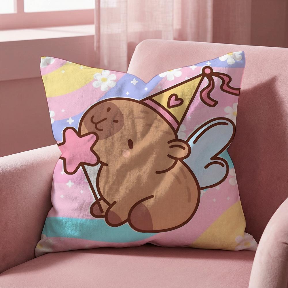 

C-Capybara ANIMAL Cushion Cover Multi-Scene Pillow Cover for Home & Car - Reversible, Soft & Durable for Daily Use 30cmx30cm